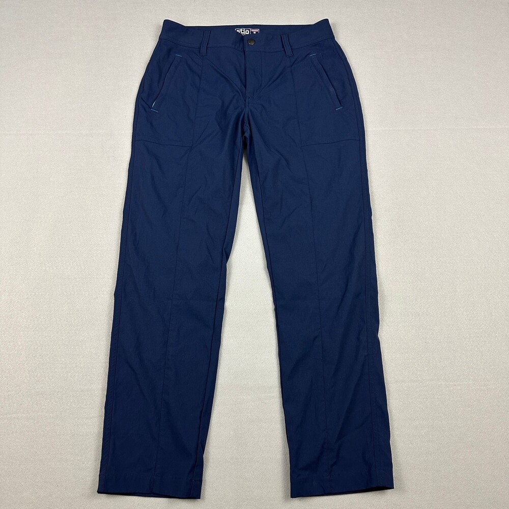 Stio Pants Women 4R Blue Solid Straight Hiking Outdoor Gorpcore Nylon Stretch